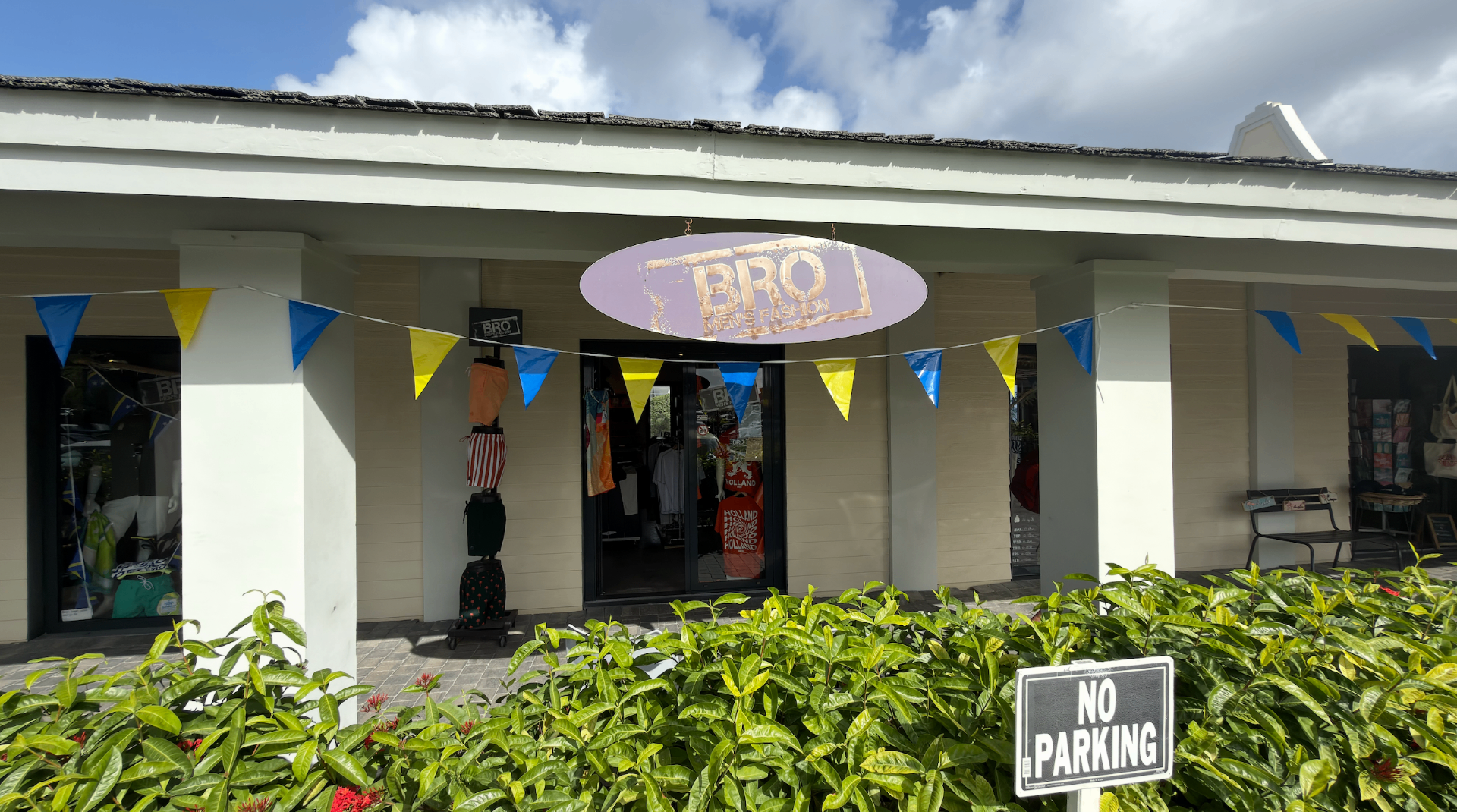 BRO Men's Fashion storefront at Papagayo Beach Plaza